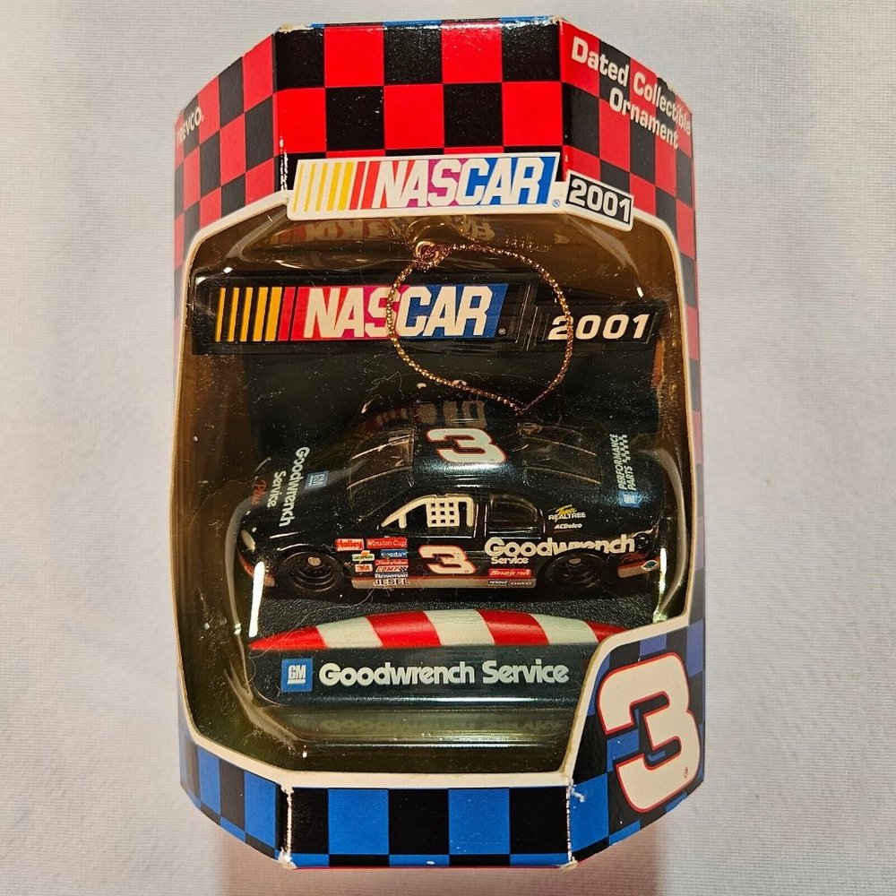 NASCAR 2001‎ DALE EARNHARDT SR #3 GOODWRENCH CAR COLLECTIBLE ORNAMENT NEW IN BOX